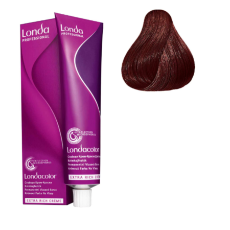 VOPSEA - Vopsea de par permanenta Londa Professional Permanent Color Cream 5/5, Castaniu Deschis Rosu, 60 ml