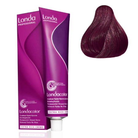 VOPSEA SI PRODUSE TEHNICE - Vopsea de par permanenta Londa Professional Permanent Color Cream 5/65, Brunet Deschis Violet Rosu, 60 ml