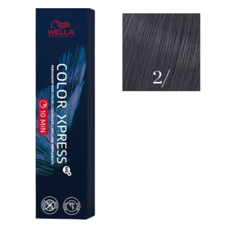 VOPSEA SI PRODUSE TEHNICE - Vopsea de par permanenta Wella Professionals Color Xpress 2/, Negru, 60 ml