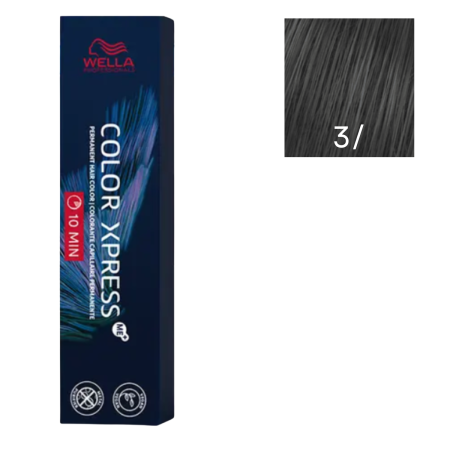 VOPSEA SI PRODUSE TEHNICE - Vopsea de par permanenta Wella Professionals Color Xpress 3/, Castaniu Inchis, 60 ml