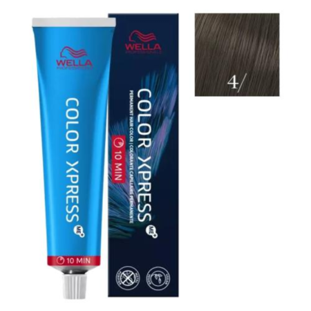 VOPSEA SI PRODUSE TEHNICE - Vopsea de par permanenta Wella Professionals Color Xpress 4/, Castaniu Mediu, 60 ml