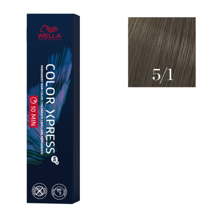VOPSEA SI PRODUSE TEHNICE - Vopsea de par permanenta Wella Professionals Color Xpress 5/1, Castaniu Deschis Cenusiu, 60 ml