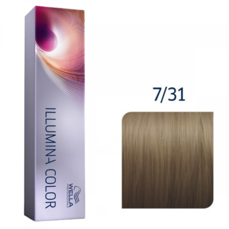 VOPSEA - Vopsea de par permanenta Wella Professionals Illumina Color 7/31, 60 ml