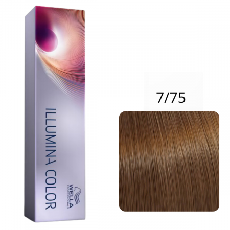 VOPSEA SI PRODUSE TEHNICE - Vopsea de par permanenta Wella Professionals Illumina Color 7/75, 60 ml