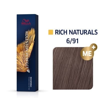 VOPSEA - Vopsea de par permanenta Wella Professionals Koleston Perfect Me+ 6/91, 60 ml