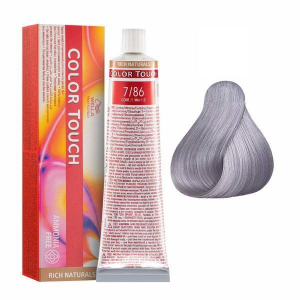 VOPSEA - Vopsea de par semi-permanenta Wella Professionals Color Touch 7/86, Blond Mediu Perlat Violet, 60 ml
