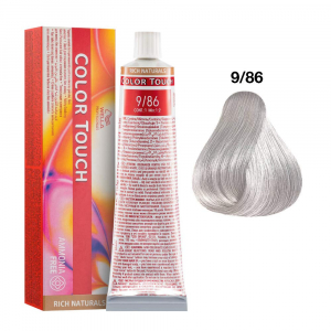 VOPSEA SI PRODUSE TEHNICE - Vopsea de par semi-permanenta Wella Professionals Color Touch 9/86, Blond Luminos Perlat Violet, 60 ml