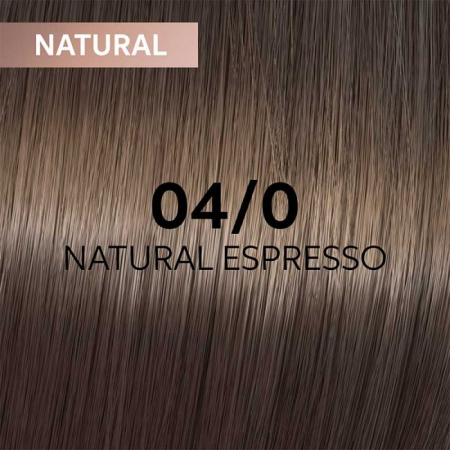 Vopsea de par semi-permanenta Wella Professionals Shinefinity Zero Lift Glaze 04/0, Natural Espresso, 60 ml [1]