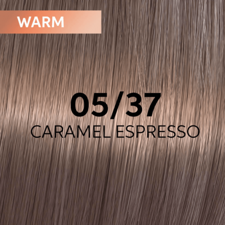 Vopsea de par semi-permanenta Wella Professionals Shinefinity Zero Lift Glaze 05/37, Warm Caramel Espresso, 60 ml [1]