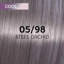 Vopsea de par semi-permanenta Wella Professionals Shinefinity Zero Lift Glaze 05/98, Cool Steel Orchid, 60 ml [1]