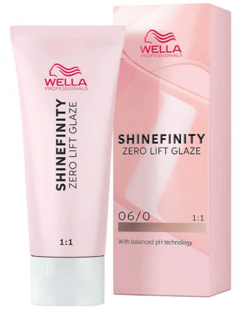 VOPSEA - Vopsea de par semi-permanenta Wella Professionals Shinefinity Zero Lift Glaze 06/0,Natural Brandy, 60 ml