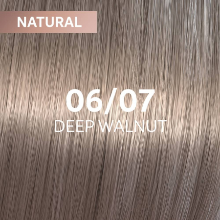 Vopsea de par semi-permanenta Wella Professionals Shinefinity Zero Lift Glaze 06/07, Natural Deep Walnut, 60 ml [1]