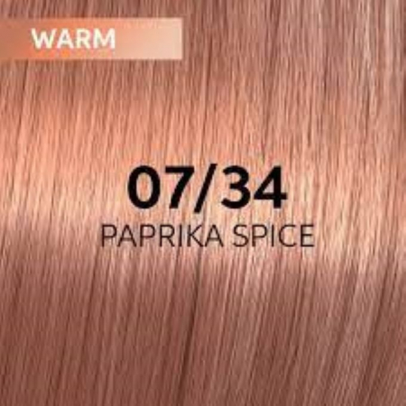 Vopsea de par semi-permanenta Wella Professionals Shinefinity Zero Lift Glaze 07/34, Warm Paprika Spice, 60 ml [1]
