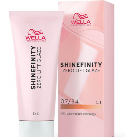 VOPSEA - Vopsea de par semi-permanenta Wella Professionals Shinefinity Zero Lift Glaze 07/34, Warm Paprika Spice, 60 ml