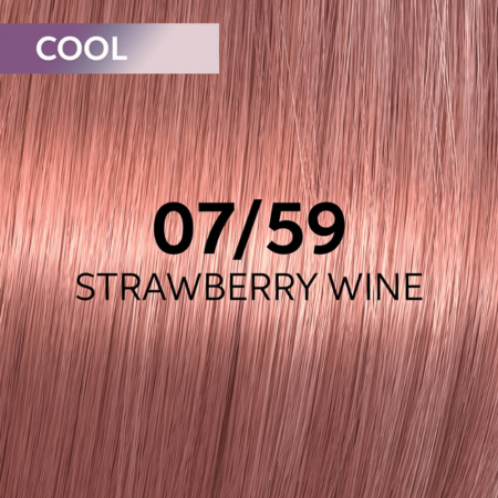 Vopsea de par semi-permanenta Wella Professionals Shinefinity Zero Lift Glaze 07/59, Cool Strawberry Wine, 60 ml [1]