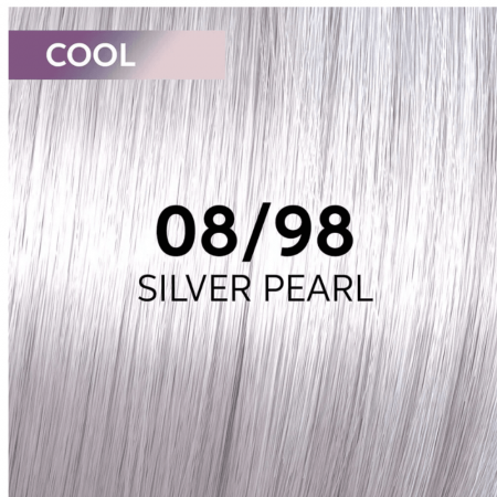 Vopsea de par semi-permanenta Wella Professionals Shinefinity Zero Lift Glaze 08/98, Cool Silver Pearl, 60 ml [1]