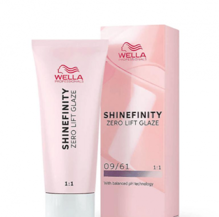 VOPSEA - Vopsea de par semi-permanenta Wella Professionals Shinefinity Zero Lift Glaze 09/61, Cool Iced Platinum, 60 ml
