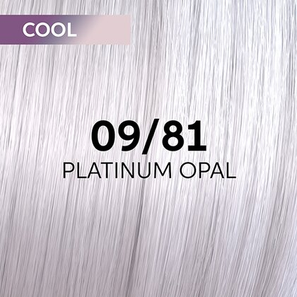 Vopsea de par semi-permanenta Wella Professionals Shinefinity Zero Lift Glaze 09/81, Cool Platinum Opal, 60 ml [1]