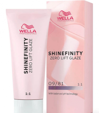 VOPSEA - Vopsea de par semi-permanenta Wella Professionals Shinefinity Zero Lift Glaze 09/81, Cool Platinum Opal, 60 ml