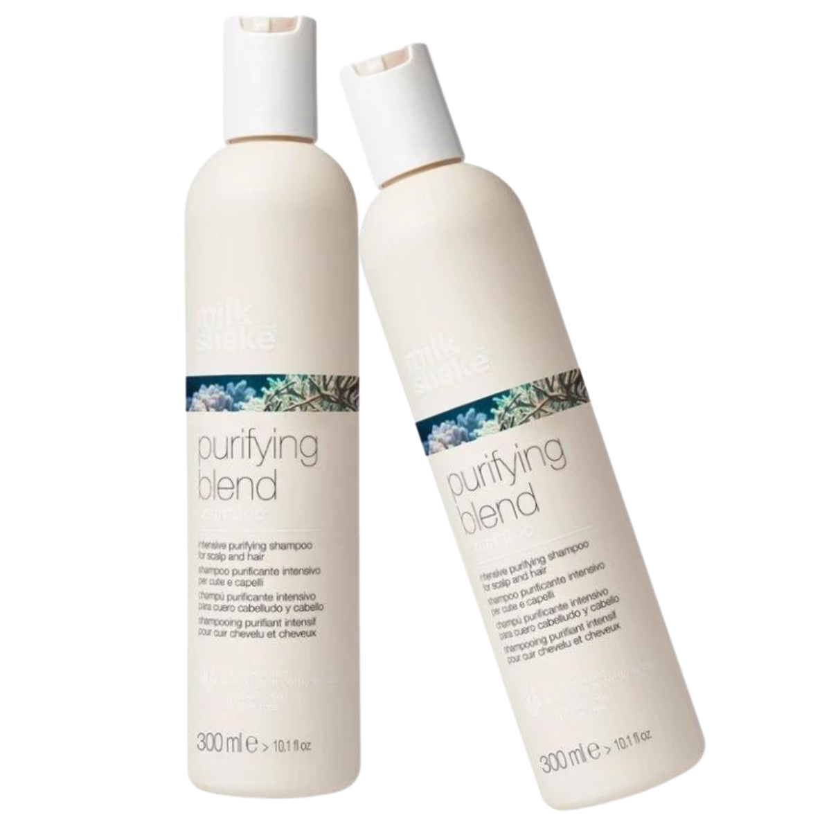 Pachet DUO Sampon anti-matreata Milk Shake Scalp Care Purifying Blend, 300 ml