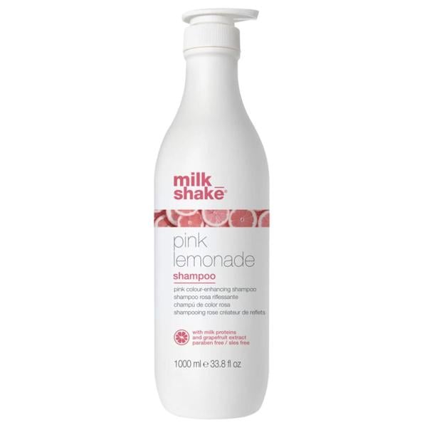 Sampon nuantator pentru par blond sau decolorat, Milk Shake Pink Lemonade, 1000 ml