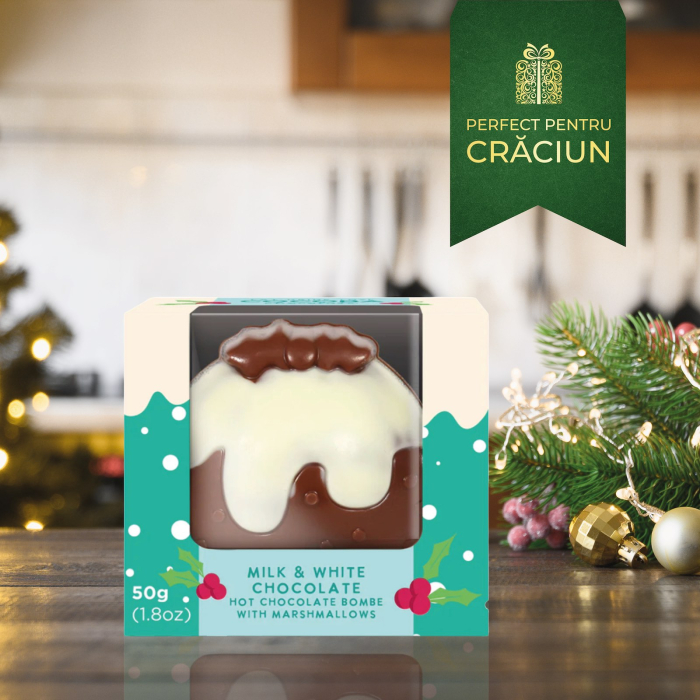 Christmas Pudding - Sfera de ciocolata cu lapte si bezele 50G [1]