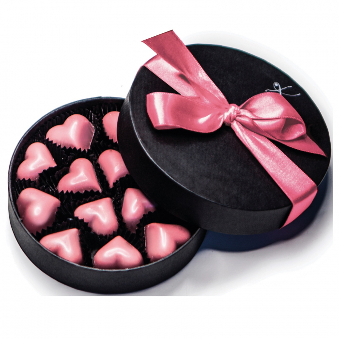 Colectia de inima roz - ciocolata ruby cu umplutura de capsuni 110G [2]