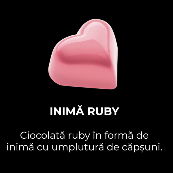 Colectia de inima roz - ciocolata ruby cu umplutura de capsuni 110G [3]