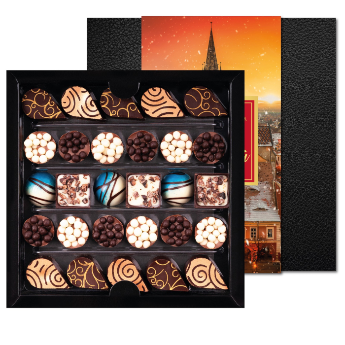 Colecția Gentleman „Ninsoare la Sibiu” - Bomboane de ciocolată 180G - Ediția „La mulți ani, România” [4]