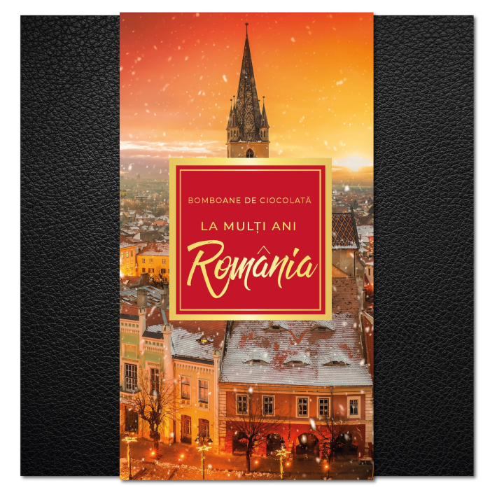 Colecția Gentleman „Ninsoare la Sibiu” - Bomboane de ciocolată 180G - Ediția „La mulți ani, România” [3]