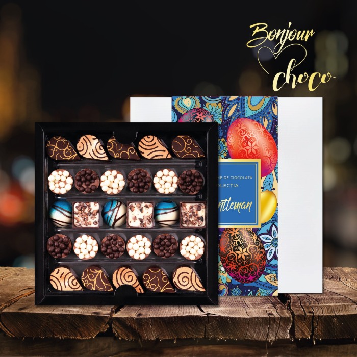 Colecția Gentleman Paște - Bomboane de ciocolată cu umplutură 180G [7]