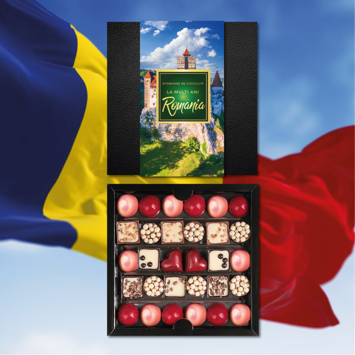 Colecția Lady „Castelul Bran” - Bomboane de ciocolată cu umplutură 180G - Ediția „La mulți ani, România” [2]