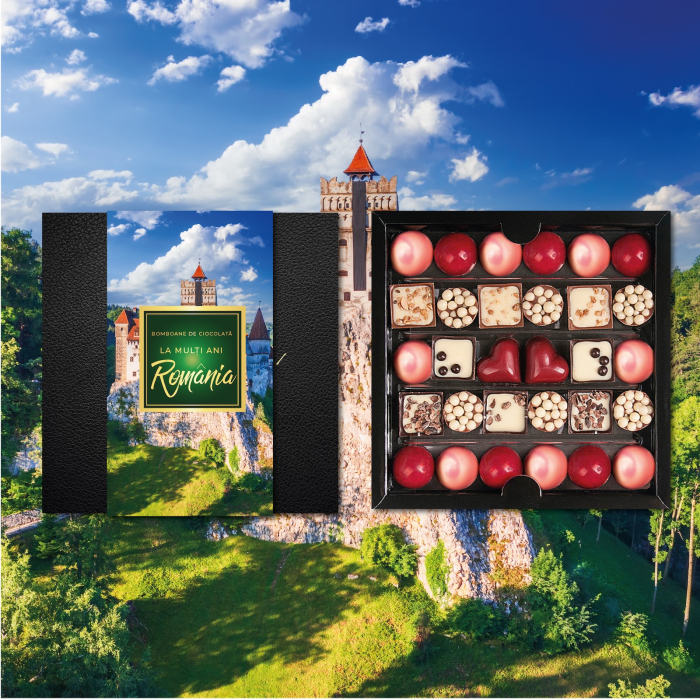 Colecția Lady „Castelul Bran” - Bomboane de ciocolată cu umplutură 180G - Ediția „La mulți ani, România” [1]