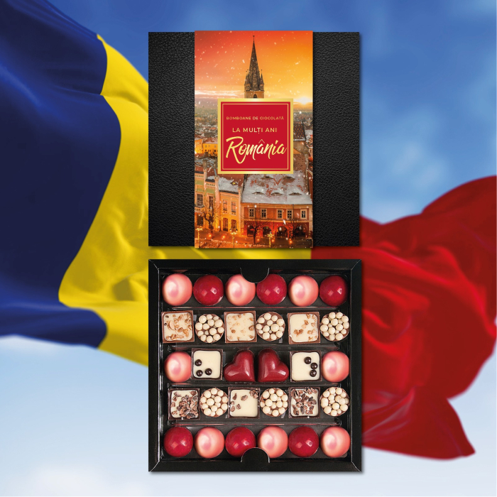 Colecția Lady „Ninsoare la Sibiu” - Bomboane de ciocolată cu umplutură 180G - Ediția „La mulți ani, România” [2]