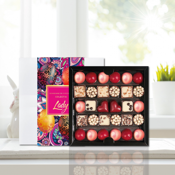 Colecția Lady Paște - Bomboane de ciocolată cu umplutură 180G [3]