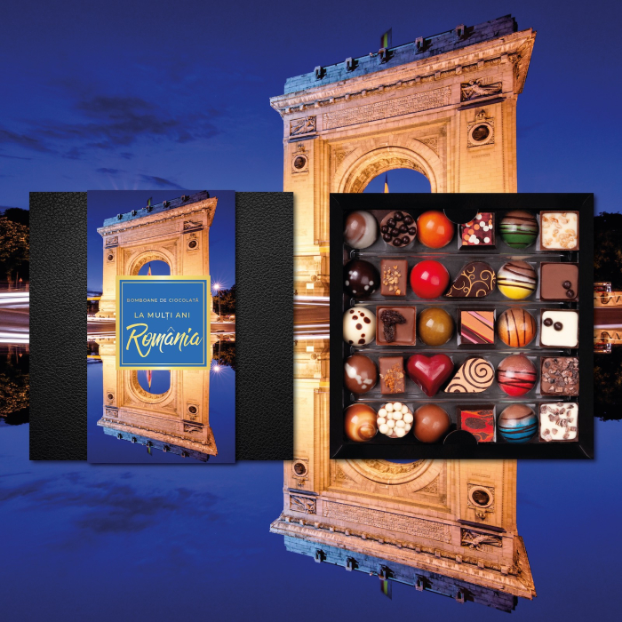 Colecția Lux „Arcul de Triumf” - Bomboane de ciocolată 200G - Ediția „La mulți ani, România” [4]