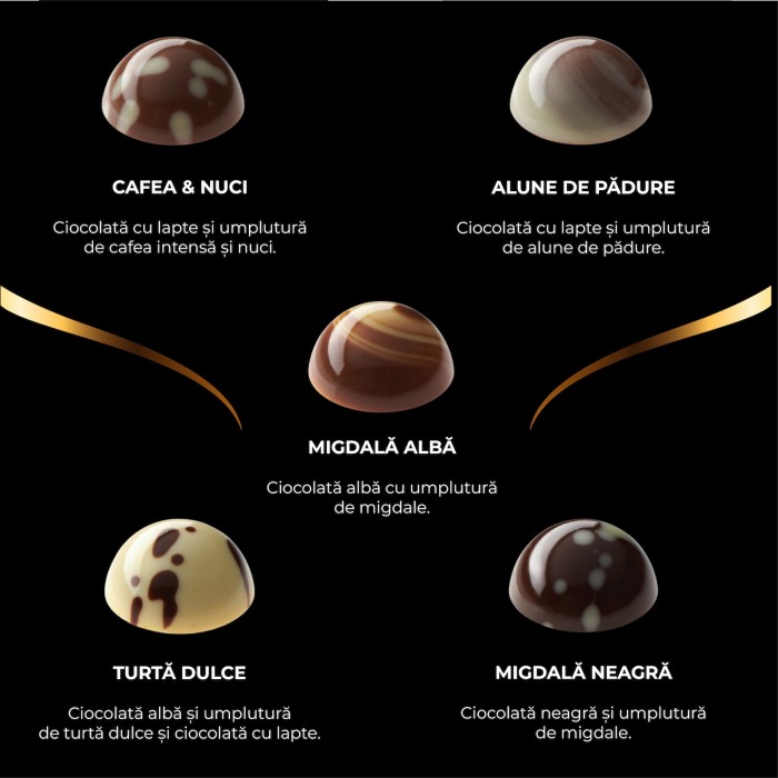 Colecția Lux - Bomboane de ciocolată cu umplutură 200G [5]