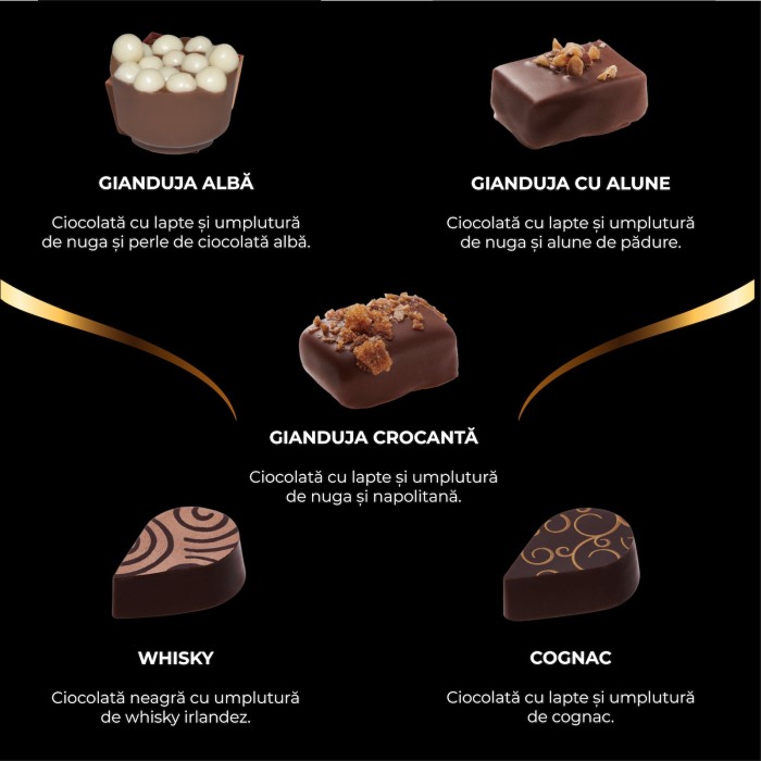 Colecția Lux „Piatra Craiului” - Bomboane de ciocolată 200G - Ediția „La mulți ani, România” [11]