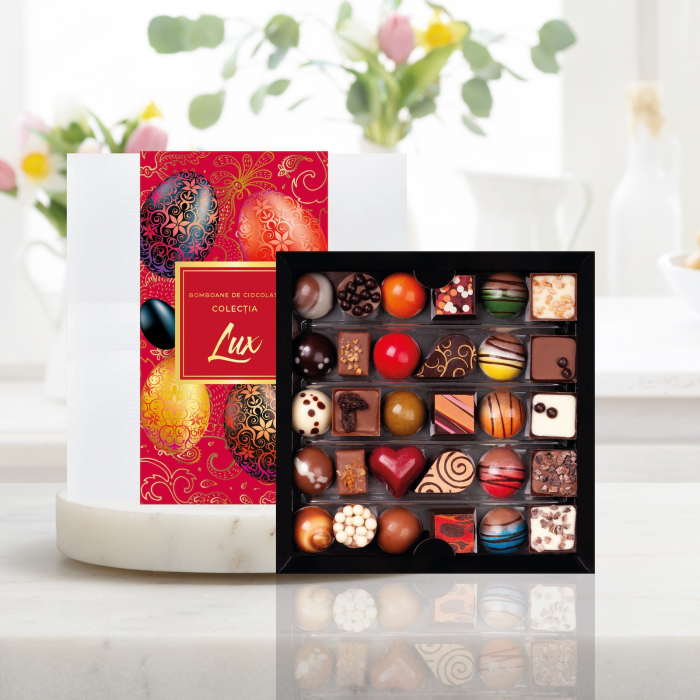 Colecția Lux Paște - Bomboane de ciocolată cu umplutură 200G [2]