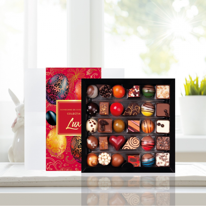 Colecția Lux Paște - Bomboane de ciocolată cu umplutură 200G [3]