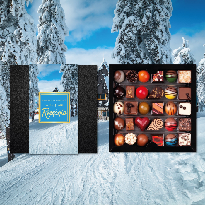 Colecția Lux „Piatra Craiului” - Bomboane de ciocolată 200G - Ediția „La mulți ani, România” [4]