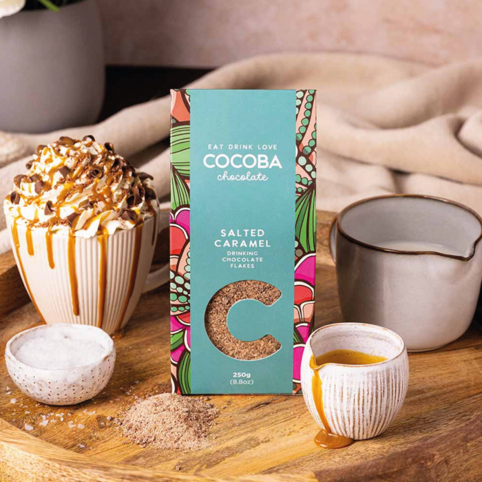 Fulgi de ciocolata belgiana cu lapte si caramel sarat 250G [2]