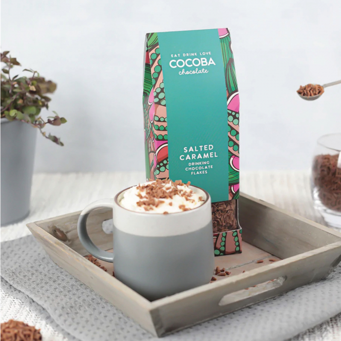 Fulgi de ciocolata belgiana cu lapte si caramel sarat 250G [6]