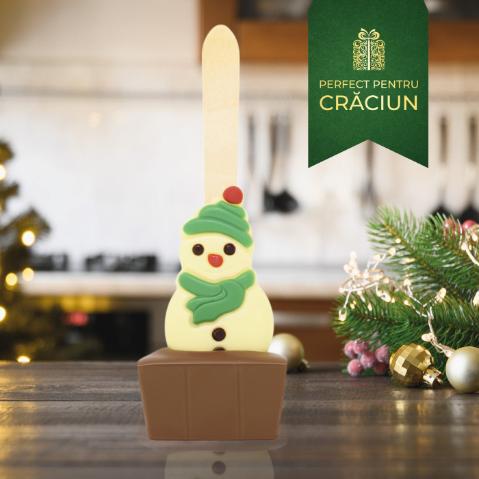 Om de Zăpadă - Lingură ciocolată caldă cu lapte 50G [1]