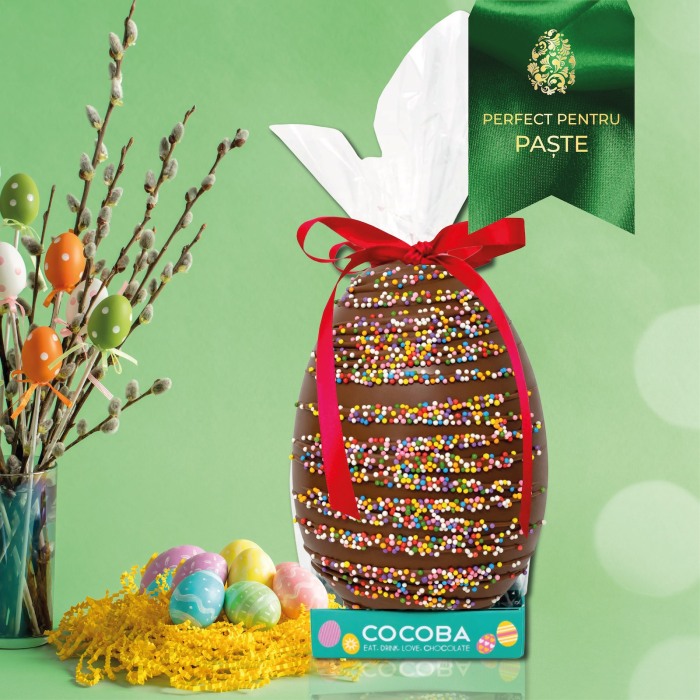 Ou gigant de ciocolata cu lapte si mini-bomboane Sprinkles 250G [4]