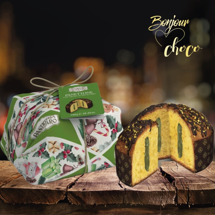 Panettone artizanal cu cremă de fistic Incarto 750G [3]