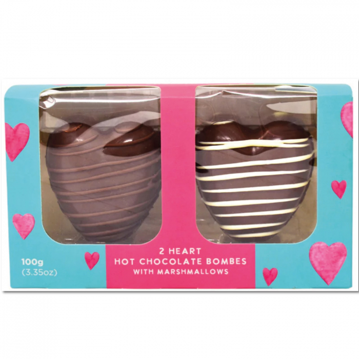 Set 2 inimi de ciocolata cu lapte si bezele 100G [1]