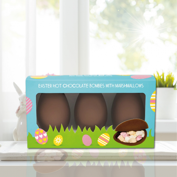 Set 3 oua de ciocolata cu lapte si bezele 150G [3]