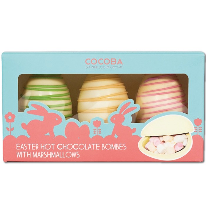 Set 3 ouă glazurate de ciocolată albă cu bezele 150G [2]