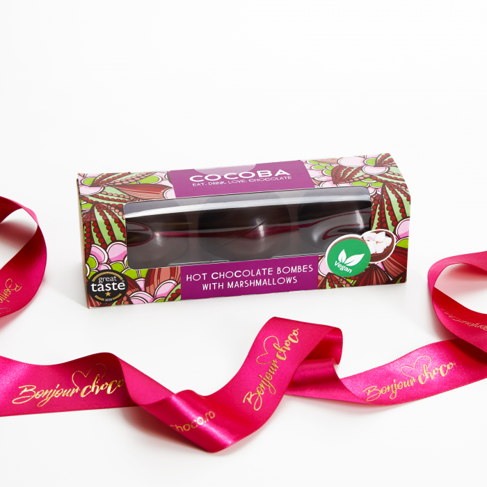 Set 3 sfere de ciocolată neagră cu bezele 150G [10]